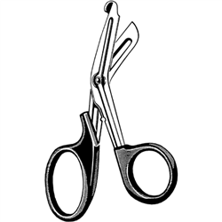 Sklar Merit Multi-Cut Utility Scissors, Black Physician - 7-1/2"