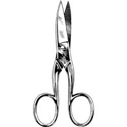 Sklar Toenail Scissors, Curved - 4-1/4"