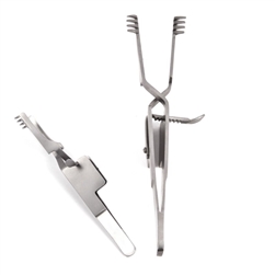 Sklar Holzheimer Retractor, 4x4 Prongs, Sharp - 4"