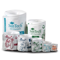 SunTech Vet, Disposable Cuff #1, 3 - 6 Cm, White, Non-locking, Box of 20