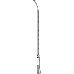 Sklar Merit Simpson Uterine Sound Graduated in Centimeters, Silver Plated - 12-1/2"