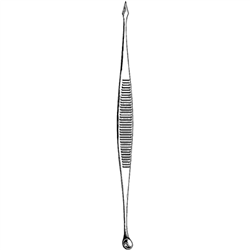 Sklar Merit Comedone Extractor, 1 Spear Point / 1 Round Fenestrated - 4"