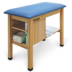 Hausmann A9097 H-Brace Taping Table with End Cabinet