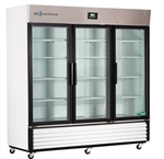 72 Cubic Foot ABS Premier Triple Swing Glass Door Laboratory Refrigerator - Hydrocarbon
