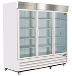 72 Cubic Foot Triple Swing Glass Door Chromatography Refrigerator - Hydrocarbon