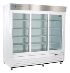 69 Cubic Foot ABS Triple Sliding Glass Door Laboratory Refrigerator - Hydrocarbon