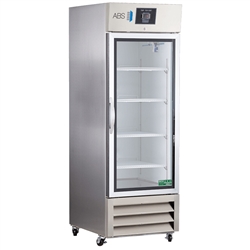 23 cu ft Glass Door Stainless Steel Refrigerator - Hydrocarbon (Medical Grade)