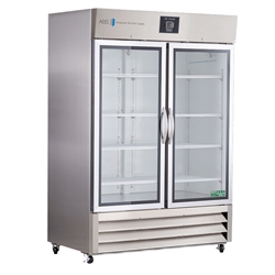 49 cu ft Glass Door Stainless Steel Refrigerator