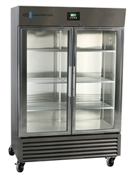 49 cu ft ABS Premier Stainless Steel Swing Glass Door Laboratory Refrigerator (Pharma/Validation) - Hydrocarbon (Medical Grade)