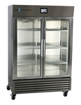 49 cu ft ABS TempLog Premier Stainless Steel Laboratory Refrigerator with Glass Door, Touch Screen - Hydrocarbon