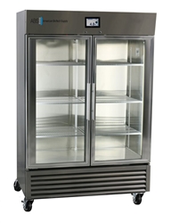 49 cu ft ABS TempLog Premier Stainless Steel Laboratory Refrigerator with Glass Door, Touch Screen - Hydrocarbon