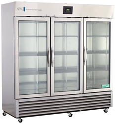 72 cu ft ABS Premier Stainless Steel Swing Glass Door Laboratory Refrigerator (Pharma/Validation) - Hydrocarbon (Medical Grade)