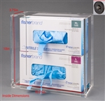 Poltex Acrylic Glove Box Holder - 2 Box (Magnets)
