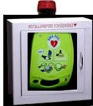 Zoll AED Plus Standard Wall Cabinet with Alarm & Flashing Stobe Light (Stainless Steel)