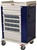 Harloff Aluminum Cassette Medication Cart, Optimal 16 Bin with Key Lock