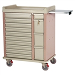 Harloff Medication Box Cart, Optimal All Aluminum Unit Dose with Best Lock on Cabinet
