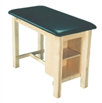 AM-624 Wood Taping Table w/ End Shelf