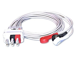 Bionet 3-Lead ECG Cable (Snap Type)