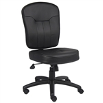 Boss Black Leather Task Chair