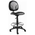 Boss Stand Up Drafting Stool with Foot Rest - Black, Antimicrobial Vinyl