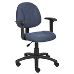 Boss Perfect Posture Deluxe Office Task Chair with Adjustable Arms