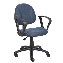 Boss Perfect Posture Deluxe Office Task Chair with Loop Arms