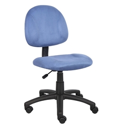 Boss Perfect Posture Deluxe Modern Microfiber Home Office Chair without Arms