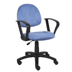 Boss Microfiber Deluxe Posture Chair with Loop Arms