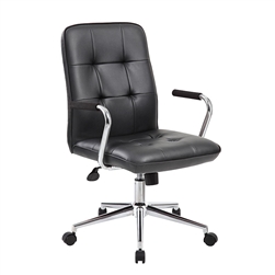 Boss Modern Office Chair with Chrome Arms
