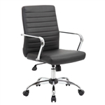 Boss Retro Task Chair with Chrome Fixed Arms