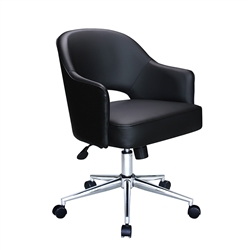 Boss Black Vinyl Task Chair