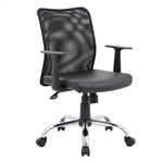 Boss Budget Mesh Task Chair with T-Arms