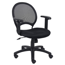 Boss Mesh Chair with Adjustable Arms