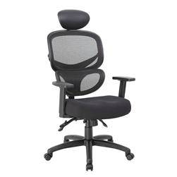 Boss Multi-Function Mesh Task Chair with Headrest
