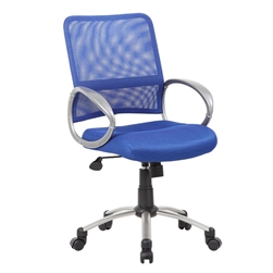 Boss Mesh Back with Pewter Finish Task Chair
