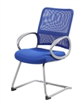 Boss Mesh Back with Pewter Finish Guest Chair