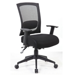 Boss Mesh Back 3 paddle Task Chair with Seat Slider