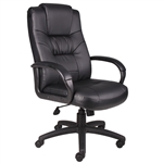 Boss Executive High Back LeatherPlus Chair with Knee Tilt