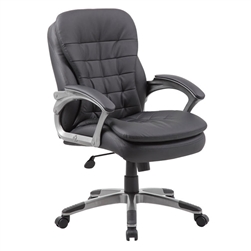 Boss Executive Mid Back Pillow Top Chair