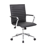Boss Hospitality Task Chair with Fixed Chrome Arms
