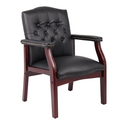 Boss Traditional Guest, Accent or Dining Chair with Mahogany Finish