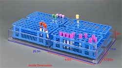 Poltex Blood Tube Rack Organizer Tray-5x9.5 pocket (Bump)