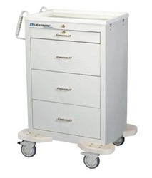 Lakeside 4 Drawer Medication Cart with Key Lock