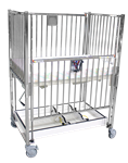 Novum Medical Standard 2-Side Drop Cribs - Infant - Trendelenburg - Chrome