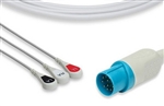 Nihon Kohden One-Piece ECG Cable - 3 Leads AHA Clip