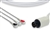 AAMI One-Piece ECG Cable - 3 Leads Snap