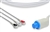 Datex-Ohmeda One-Piece Compatible ECG Cable - 3 Leads Snap