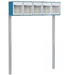 Detecto 5-Bin Organizer with Accessory Bridge for Rescue and Whisper Series Medical Carts