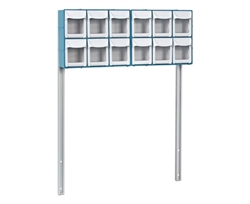 Detecto 12-Bin Organizer with Accessory Bridge for Rescue and Whisper Series Medical Carts