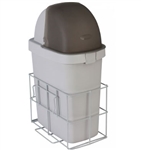Detecto Waste Bin with Accessory Rail for Rescue Series Medical Carts